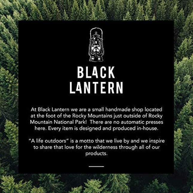 Black Lantern Whiskey Glasses – Cocktail Glasses and Glassware Sets, Old Fashioned Rocks Glass for Bourbon, Scotch, Whiskey, Forest Landscape Design, Set of 2 Glasses