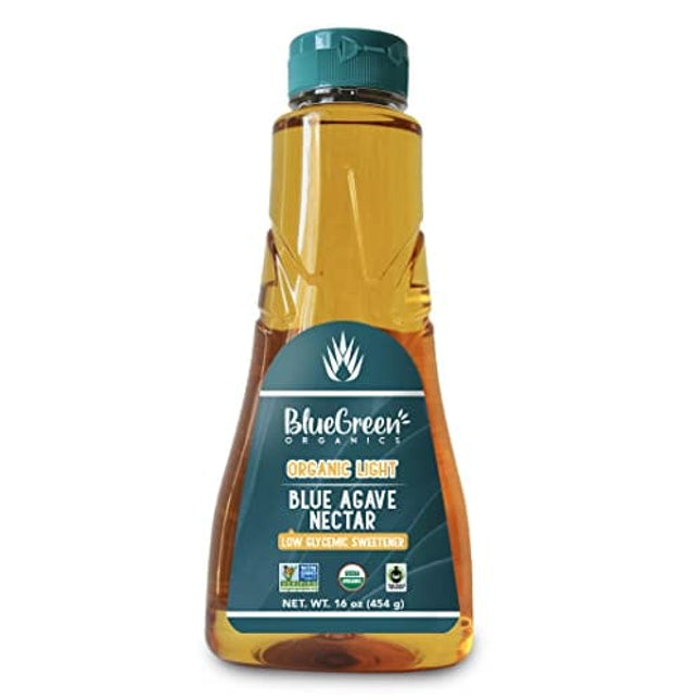 Blue Green Agave Organic Nectar, Light Blue, 16 Ounce