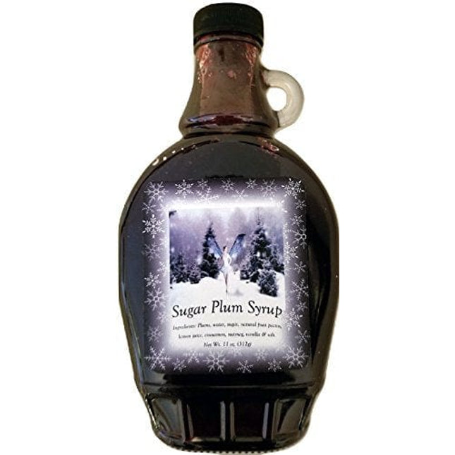 Montana Sugar Plum Breakfast Syrup - 11 oz Real Fruit Grown & Hand Picked from Bounty Foods for Cocktails - Coffee - Pancakes - Dessert Toppings - Gluten-Free - Non-GMO - Vegan Friendly (PLUM S 11oz)
