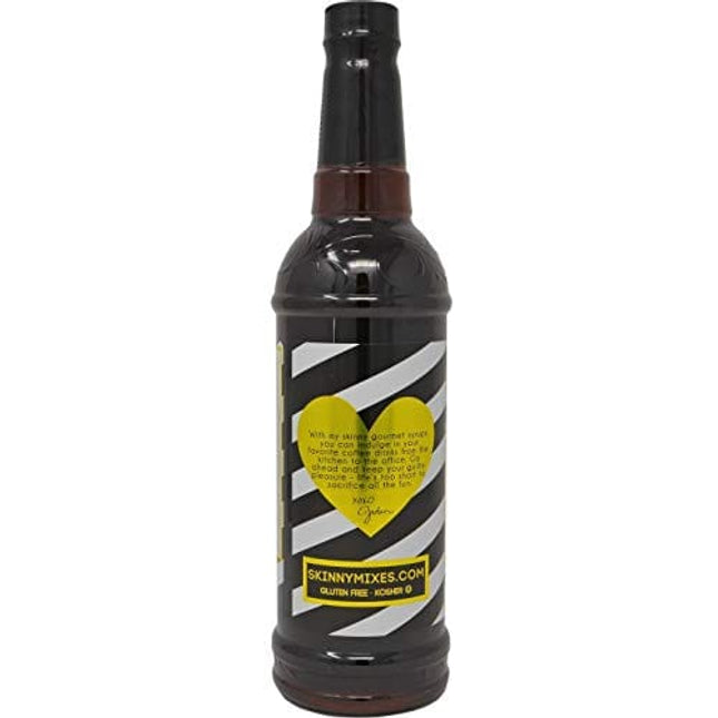 Jordan's Skinny Syrups Sugar Free Signature Series Salted Dark Chocolate Espresso 750 ml (Pack of 2) with By The Cup Coaster