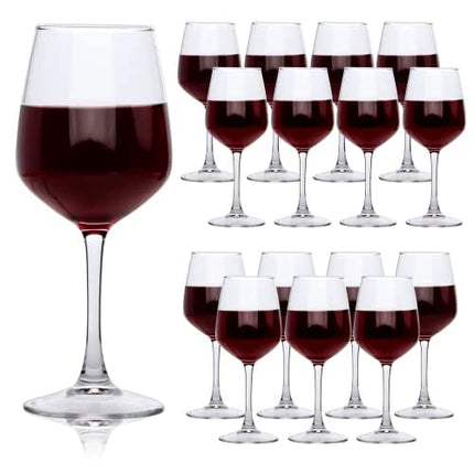 Cadamada Wine Glasses,12oz Red Wine Glasses,for Red or White Wine, High-end Banquet, Party, Bar, Wedding, Gift (16 pcs)
