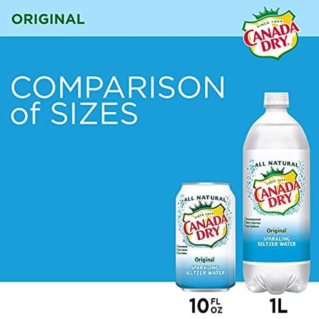 Canada Dry Original Sparkling Seltzer Water, 12 fl oz cans, 12 pack
