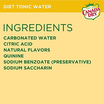 Diet Canada Dry Tonic Water, 1 Liter Bottle