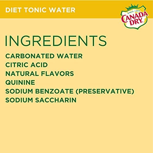 Diet Canada Dry Tonic Water, 1 Liter Bottle