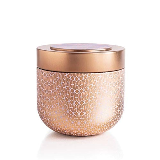 Capri Blue Scented Candle with Muse Tin Candle Holder - Cotton Wick - Luxury Aromatherapy Candle - 12.5 Oz - Pink Grapefruit and Prosecco