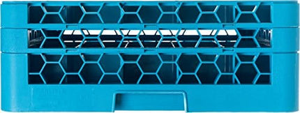 Carlisle FoodService Products RG25-214 OptiClean 25 Compartment Glass Rack with 2 Extenders, Blue