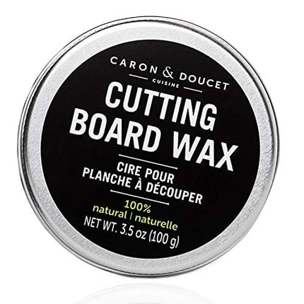 Caron & Doucet - Cutting Board & Butcher Block Conditioning Oil & Wood Finishing Wax Bundle | 100% Plant-Based & Vegan, Best for Wood & Bamboo Conditioning & Sealing | Does NOT Contain Mineral Oil!