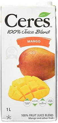 Ceres 100% All Natural Pure Fruit Juice Blend, Mango - Gluten Free, Rich in Vitamin C, No Added Sugar or Preservatives, Cholesterol Free - 33.8 FL OZ (Pack of 1)