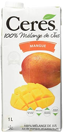 Ceres 100% All Natural Pure Fruit Juice Blend, Mango - Gluten Free, Rich in Vitamin C, No Added Sugar or Preservatives, Cholesterol Free - 33.8 FL OZ (Pack of 1)