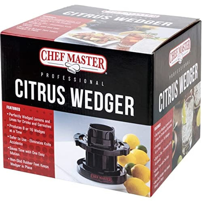 Chef Master Commercial Citrus Slicer | Perfectly Section Fruits, and Veg | Safer than Cutting by Hand | Lemon Slicer Tool for Bars