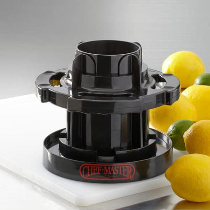 Chef Master Commercial Citrus Slicer | Perfectly Section Fruits, and Veg | Safer than Cutting by Hand | Lemon Slicer Tool for Bars