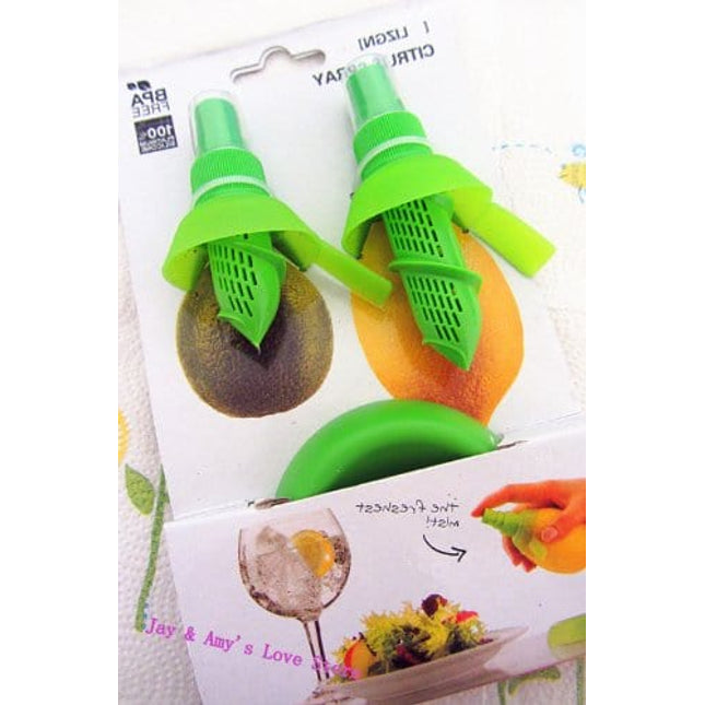 2 Pcs Manual Juice Spray Sprayer Tool Lemon Fruit Juicer Juicy Set