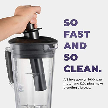 Cleanblend Commercial Blender - 64oz Countertop Blender 1800 Watts - High Performance, High Powered Professional Blender and Food Processor For Smoothies