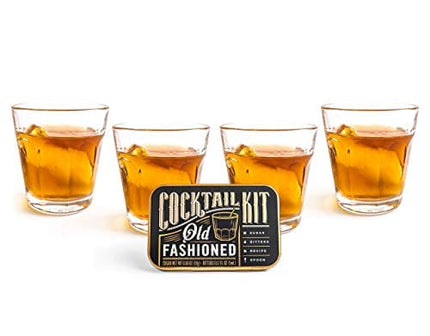 Cocktail Kits 2 Go - Cocktail Set for Craft Cocktail Lovers - Mixology and Craft Travel Kit - Crafted in USA - Gift Box for All Occasions (Old Fashioned)