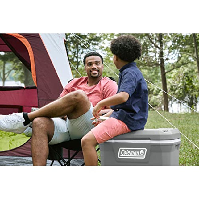 Coleman Ice Chest | Coleman 316 Series Wheeled Hard Coolers, 65 qt Rock Grey
