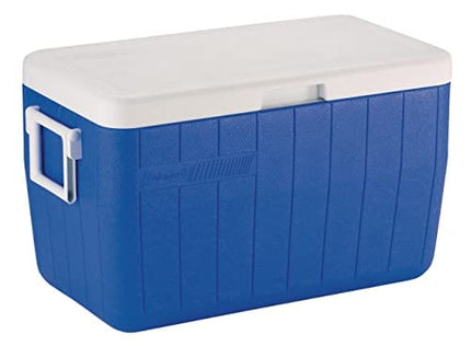 Coleman Chiller Series 48qt Insulated Portable Cooler, Ice Retention Hard Cooler with Heavy Duty Handles