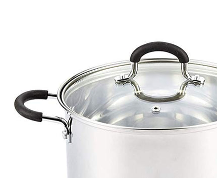 Cook N Home Professional Stainless Steel Stockpot, 5 QT, Silver