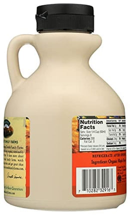 Coombs Family Farms Organic Maple Syrup, Grade A Amber Color, Rich Taste, 16 Fl Oz