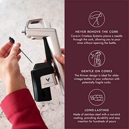 Coravin Vintage Needle - Replacement Needle for Coravin Timeless Wine by the Glass Systems and Wine Savers