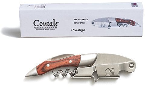Coutale Sommelier Spring-Loaded Double Lever Waiter's Corkscrew - Image 1