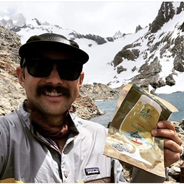 Craft Beef Jerky 3 Pack -Boulevard Tank 7 Infused Beef Jerky, Nebraska Brewing Brown Ale Infused Beef Jerky, Cinder Block Porter Infused Beef Jerky