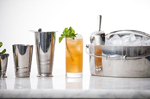 Crafthouse By Fortessa Secchiello Ovale Per Ghiaccio In Acciaio Inox 18/10 Con Pinza – Barware Professionale