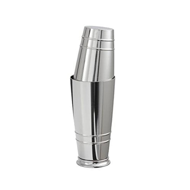 Crafthouse by Fortessa Professional Metal Barware/Bar Tools by Charles Joly, 11" Two-Piece Footed Polished Stainless Steel Boston Cocktail Shaker