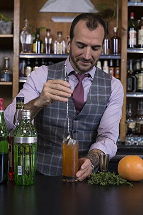 Crafthouse by Fortessa Professional Metal Barware/Bar Tools by Charles Joly, 12.5" Stainless Steel Twisted Bar Spoon