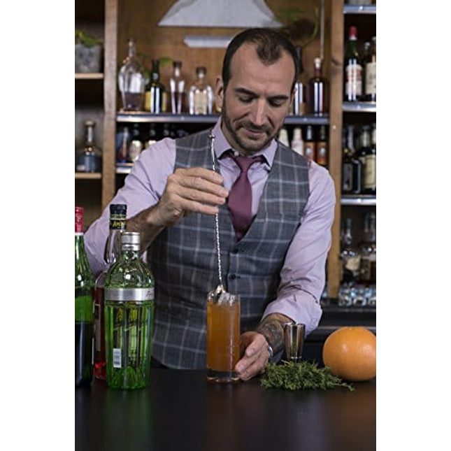 Crafthouse by Fortessa Professional Metal Barware/Bar Tools by Charles Joly, 12.5" Stainless Steel Twisted Bar Spoon