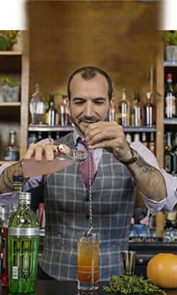 Crafthouse by Fortessa Professional Metal Barware/Bar Tools by Charles Joly, 12.5" Stainless Steel Twisted Bar Spoon