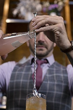 Crafthouse by Fortessa Professional Metal Barware/Bar Tools by Charles Joly, 12.5" Stainless Steel Twisted Bar Spoon