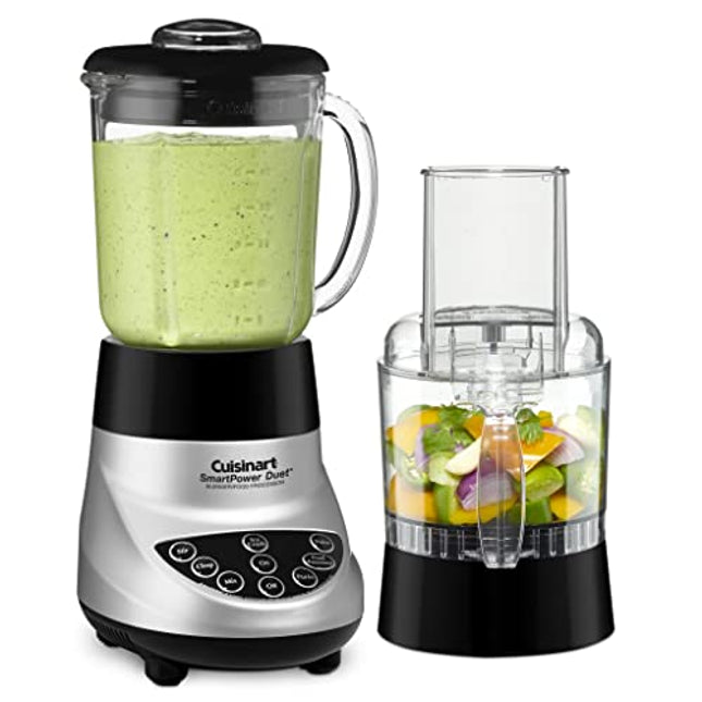 Cuisinart BFP-703BC Smart Power Duet Blender/Food Processor, Brushed Chrome, 3 cup, count of 6