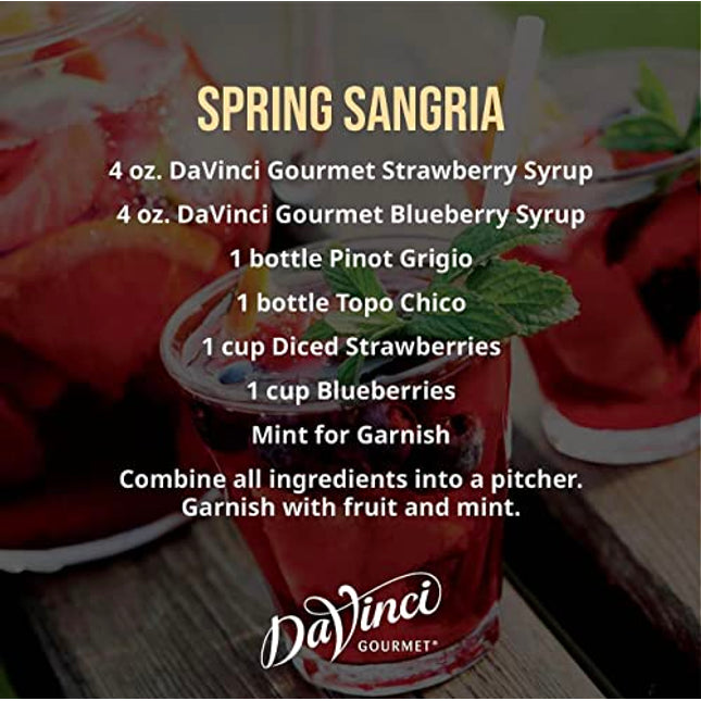 DaVinci Gourmet Classic Strawberry Syrup, 25.4 Ounce (Pack of 4)