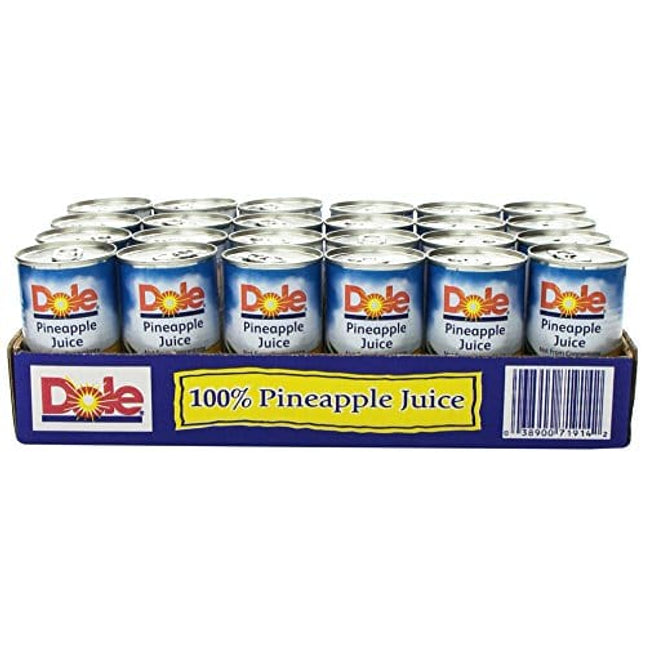 Dole Pineapple Juice, 6 Fl Oz (Pack of 24)