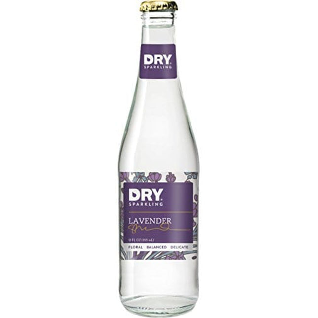 DRY Lavender, Sparkling Soda, 12 Fl Oz Bottles, 4 Pack