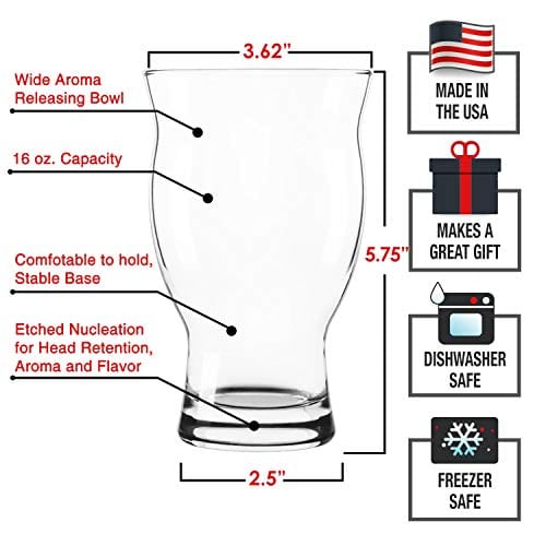 USA Made Nucleated Tulip Pint Glasses For Better Head Retention Aroma usa-made-nucleated-tulip-pint-glasses-for-better-head-retention-aroma