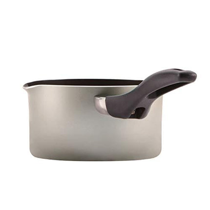 Farberware 21907 Dishwasher Safe Nonstick Sauce Pan/Saucepan with Straining and Lid, 1 Quart, Silver