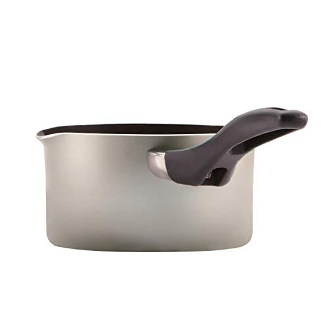 Farberware 21907 Dishwasher Safe Nonstick Sauce Pan/Saucepan with Straining and Lid, 1 Quart, Silver