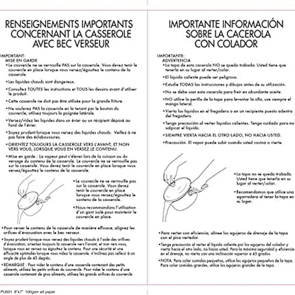 Farberware 21907 Dishwasher Safe Nonstick Sauce Pan/Saucepan with Straining and Lid, 1 Quart, Silver