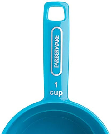 Farberware Professional Plastic Measuring Cups with Coffee Spoon, Set of 5, Colors may vary