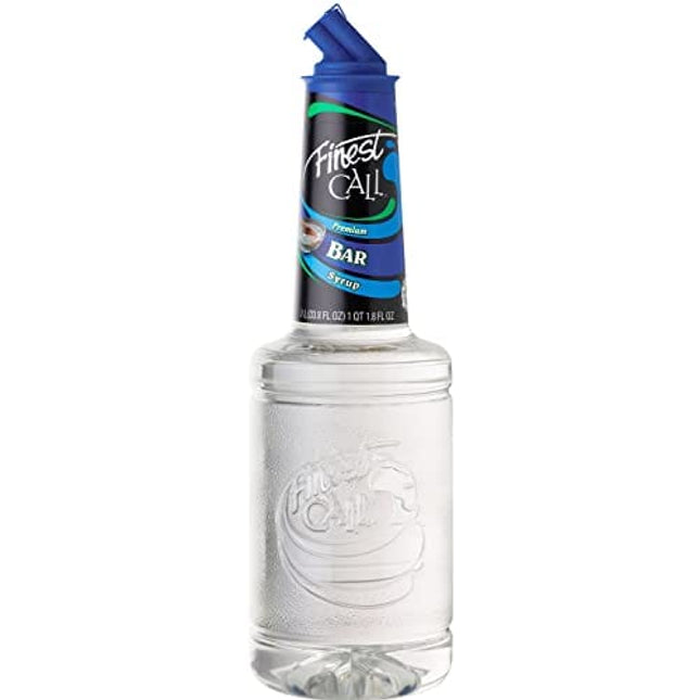 Finest Call Premium Bar / Sugar Syrup Mix, 1 Liter Bottle (33.8 Fl Oz), Individually Boxed