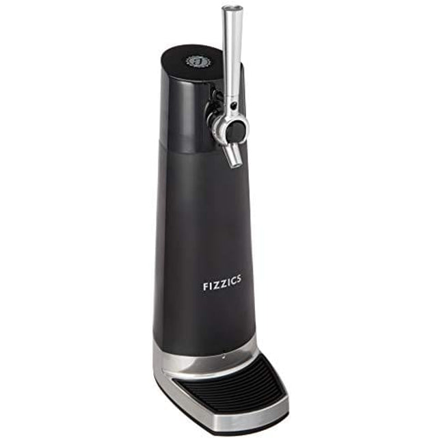 FIZZICS - DraftPour Beer Dispenser - Converts Any Can or Bottle Into a Nitro-Style Draft, Awesome Gift for Beer Lovers - Carbon