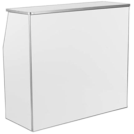 Flash Furniture 4' White Laminate Foldable Bar