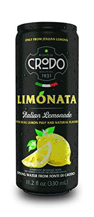 Fonti Di Crodo Limonata, Italian Sparkling Lemonade, 11.2 Oz. Cans (Pack of 24)
