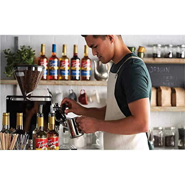 Torani Sugar Free Raspberry Syrup for Coffee 25.4 Ounces Syrups for Coffee Drinks with Fresh Finest Bottle Pump