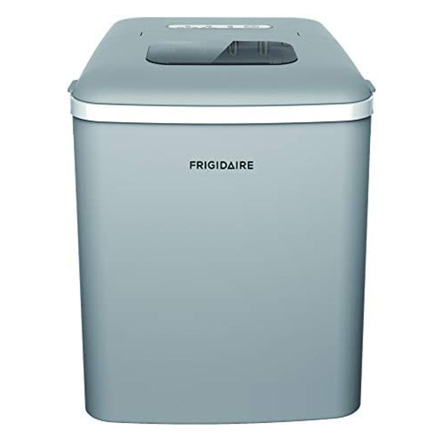 Frigidaire EFIC108-SILVER Counter top Portable, 26 lb per Day Ice Maker Machine, Silver