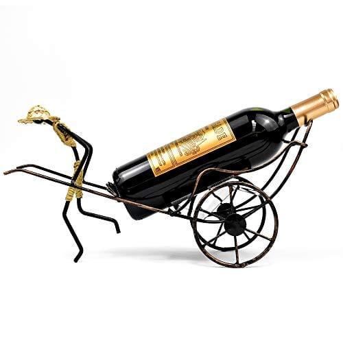 Wine Bottle Holder Stand Rickshaw Decor Display countertop
