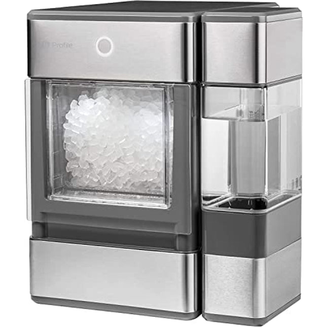 GE Profile Opal | Countertop Nugget Ice Maker with Side Tank | Portable Ice Machine with Bluetooth Connectivity | Smart Home Kitchen Essentials | Stainless Steel Finish | Up to 24 lbs. of Ice Per Day