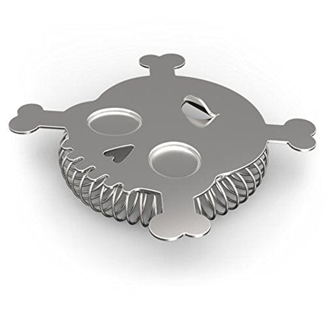 Genuine Fred BAR BONES Skull Cocktail Strainer -