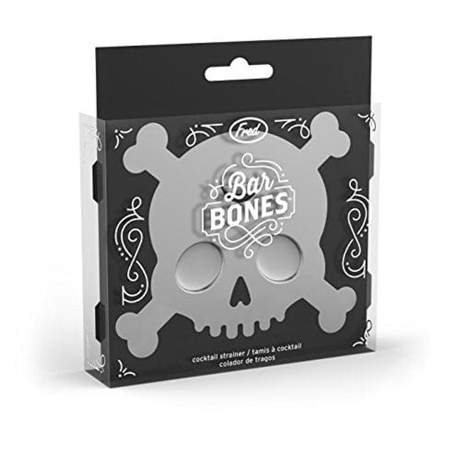 Genuine Fred BAR BONES Skull Cocktail Strainer -